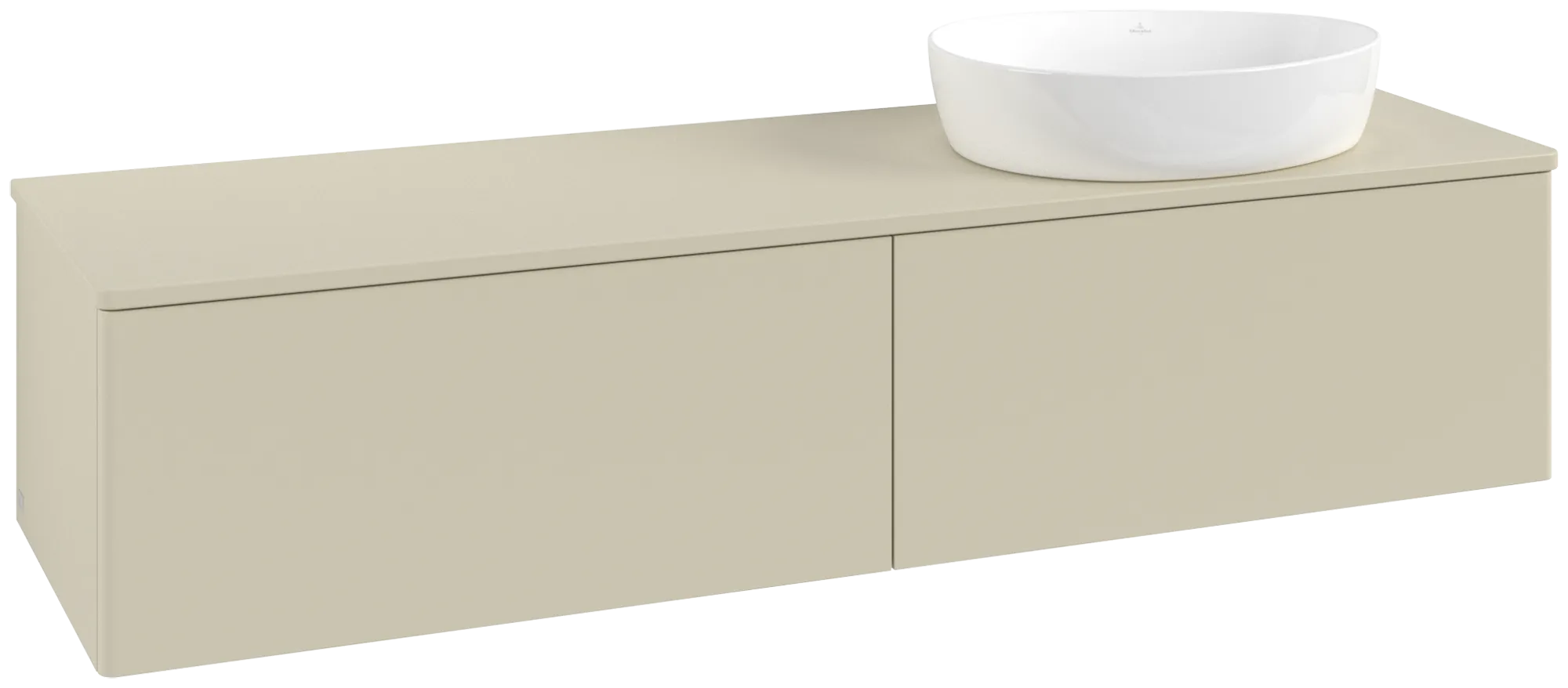 Villeroy & Boch Antao Waschbeckenunterschrank L38_5, 1600 x 360 x 500 mm, Silk Grey Matt Lacquer