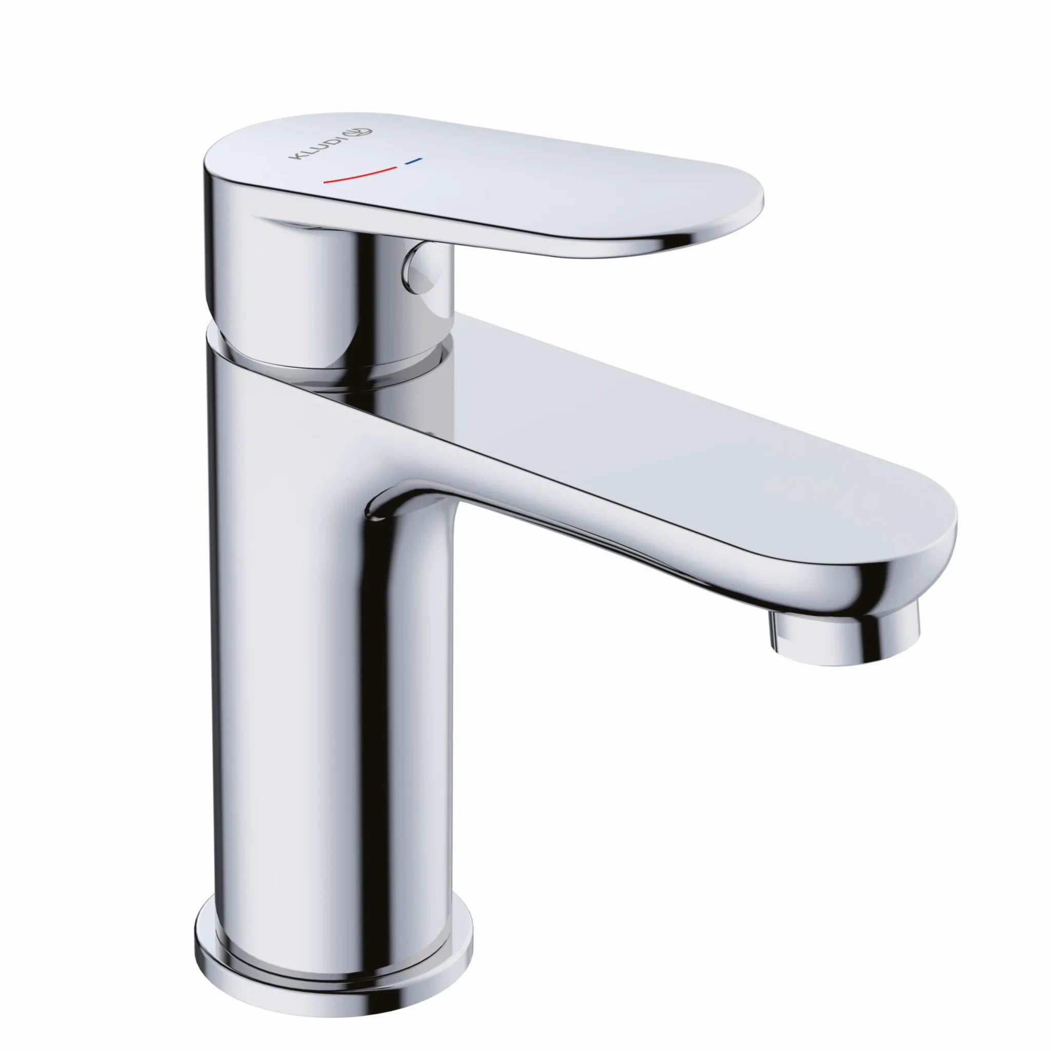 Kludi-X1 Waschtisch-Einhandmischer DN15, chrom, 4,5 l/min, DVGW-zugelassen, Schnell-Montagesystem