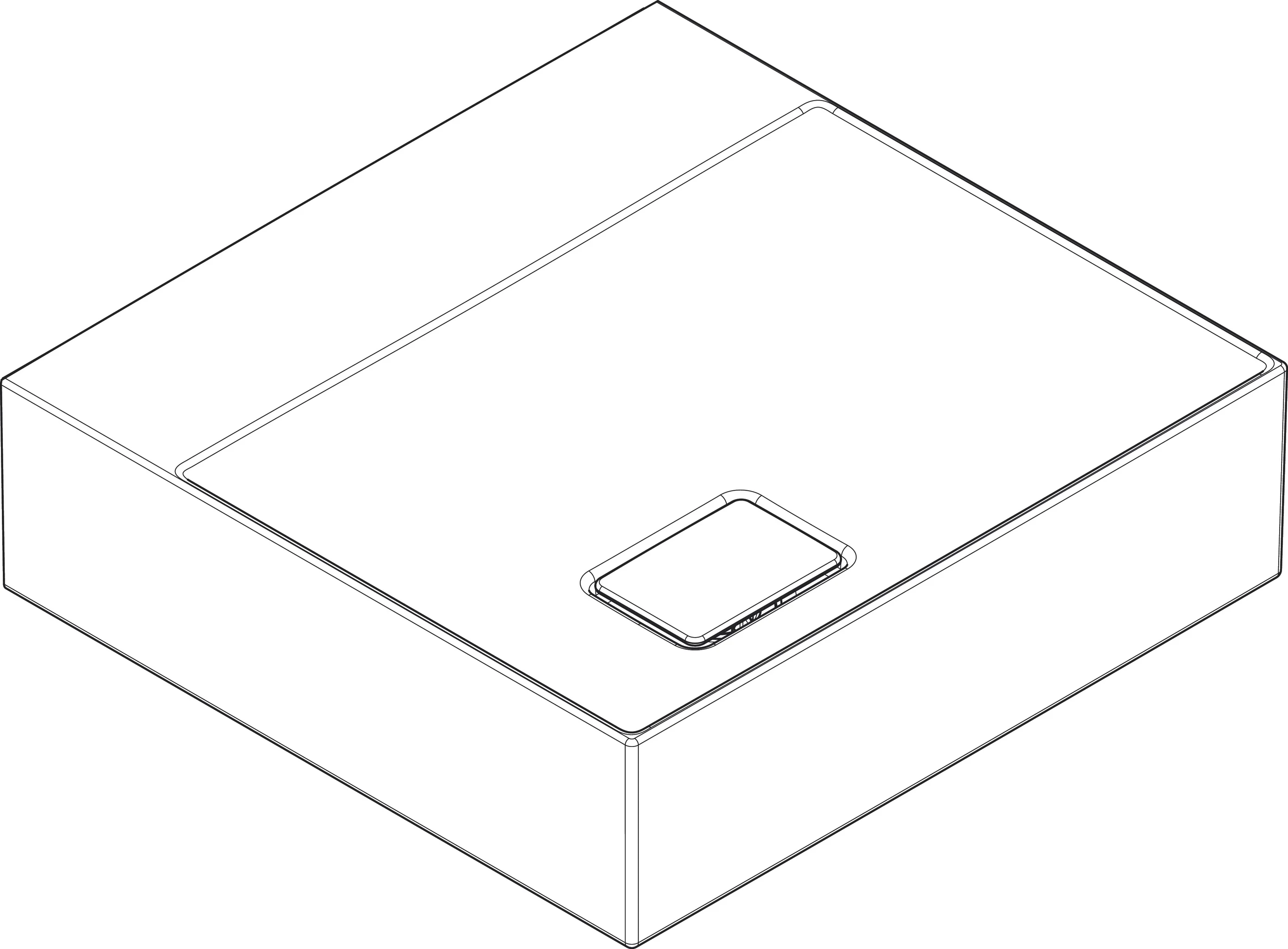 Hansgrohe Aufsatzwaschtisch Xevolos E, weiß, 500x480 mm, geschliffen, SmartClean, glänzend