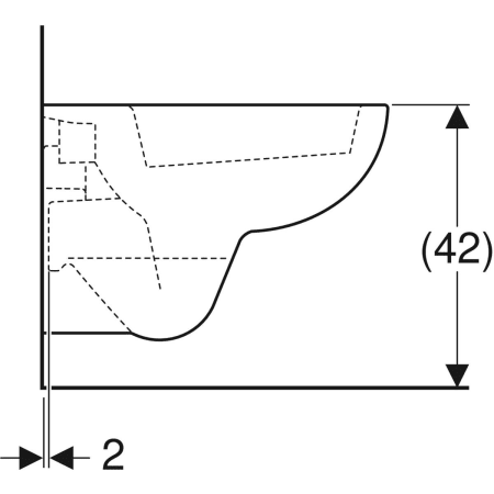 Wand-Tiefspül-WC Compact „Renova Compact Square“ in weiß alpin Wand-Tiefspül-WC Compact „Renova Compact Square“ in weiß alpin