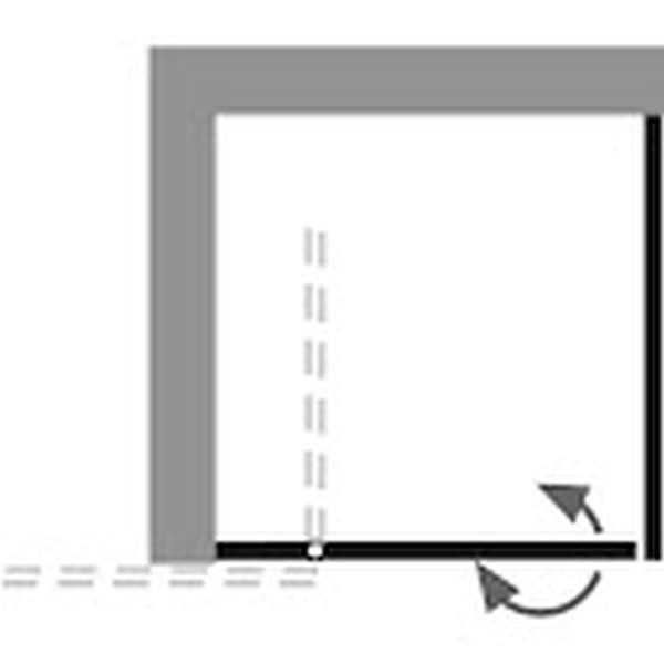 HSK rahmenlos Drehtür pendelbar an Nebenteil links „Aperto Pur“ für Seitenwand Glas Klar hell, Scharniere Schwarz-matt, Sondergröße HSK rahmenlos Drehtür pendelbar an Nebenteil links „Aperto Pur“ für Seitenwand Glas Klar hell, Scharniere Schwarz-matt, Sondergröße