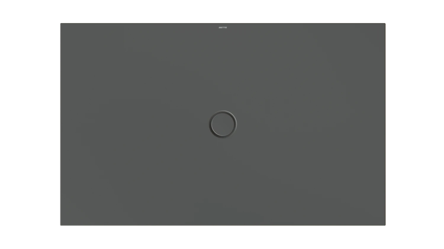 Bette rechteck Duschwanne „BetteFloor“ 1600 × 1000 mm ohne Oberflächenbeschichtung, ohne Oberflächenveredelung, ohne Wannenträger, in Slate