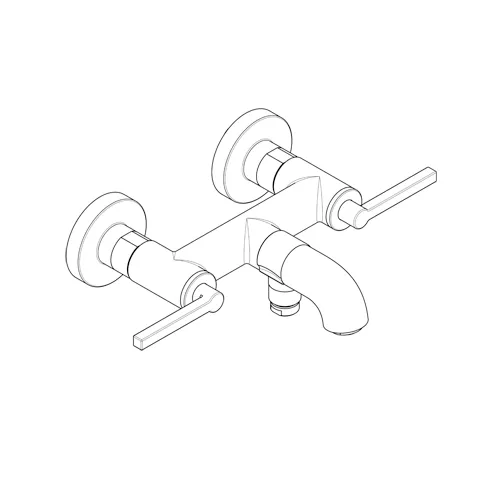 Kludi NOVA FONTE Wannenarmatur PURISTIC chrom