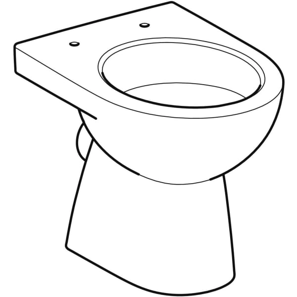 Stand-Tiefspül-WC „Renova“ 35,2 × 40 × 49 cm in weiß alpin, mit Spülrand Stand-Tiefspül-WC „Renova“ 35,2 × 40 × 49 cm in weiß alpin, mit Spülrand