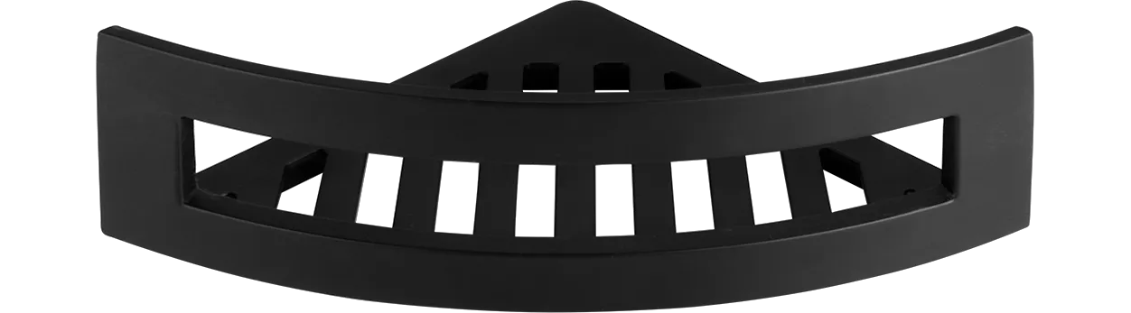 ASW Eck-Schwammkorb, Befestigung verdeckt 185 × 260 × 77 mm in Matt Schwarz ASW Eck-Schwammkorb, Befestigung verdeckt 185 × 260 × 77 mm in Matt Schwarz