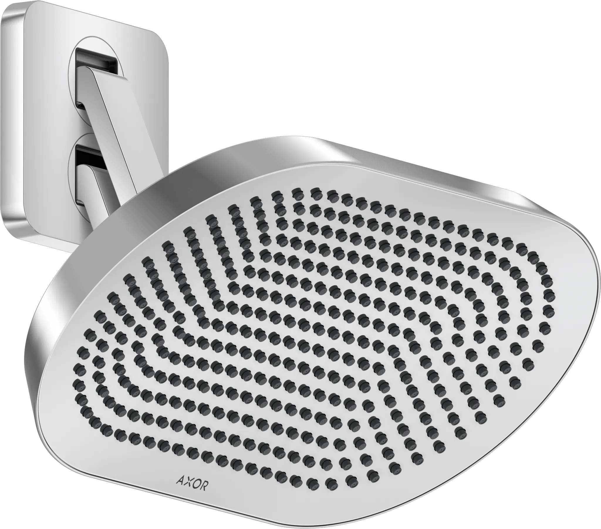 Hansgrohe AXOR ShowerSphere Kopfbrause 370⁄220 2jet EcoSmart, beweglicher Brausearm, Chrom