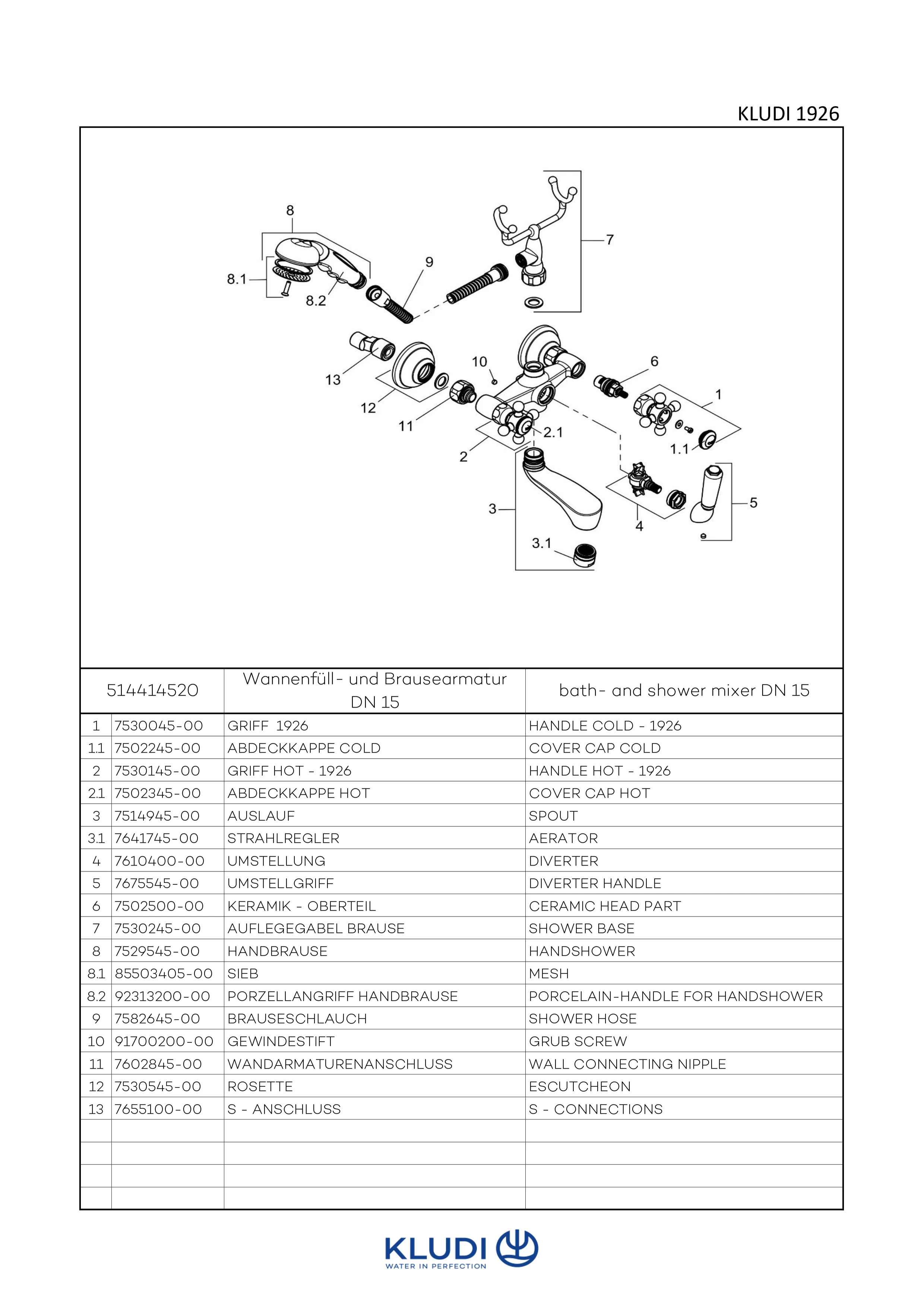 1926 Wannenfüll Brausearmatur Brausegarnitur vergoldet 1926 Wannenfüll Brausearmatur Brausegarnitur vergoldet