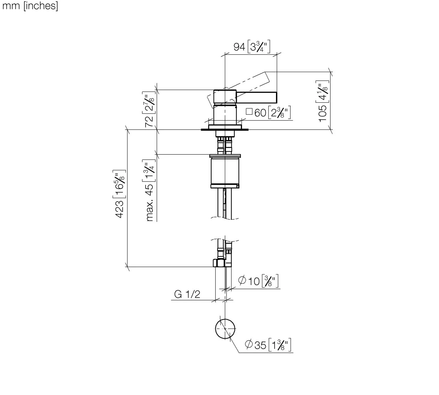 Waschtisch-Einhandbatterie MEM Chrom 29210782