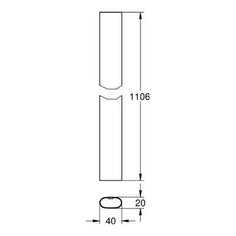 Ersatzrohr 48350, für Rainshower SmartControl Duschsysteme, Ersatz-Brauserohr 15 cm länger gegenüber Originalrohr für Duschsysteme, chrom Ersatzrohr 48350, für Rainshower SmartControl Duschsysteme, Ersatz-Brauserohr 15 cm länger gegenüber Originalrohr für Duschsysteme, chrom