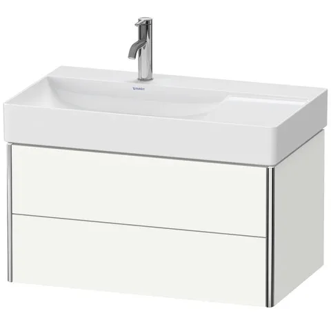 Duravit Waschtischunterschrank wandhängend „XSquare“ 78,4 × 39,7 × 46 cm Weiß Seidenmatt