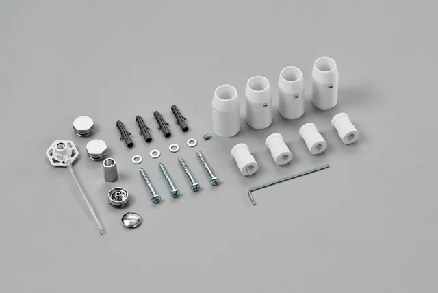 Zehnder Montageset für „Subway“ in Sonderlackierung Zehnder Montageset für „Subway“ in Sonderlackierung