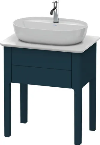 Duravit Waschtischunterschrank bodenstehend „Luv“ 63,8 × 74,3 × 45 cm Nachtblau Seidenmatt