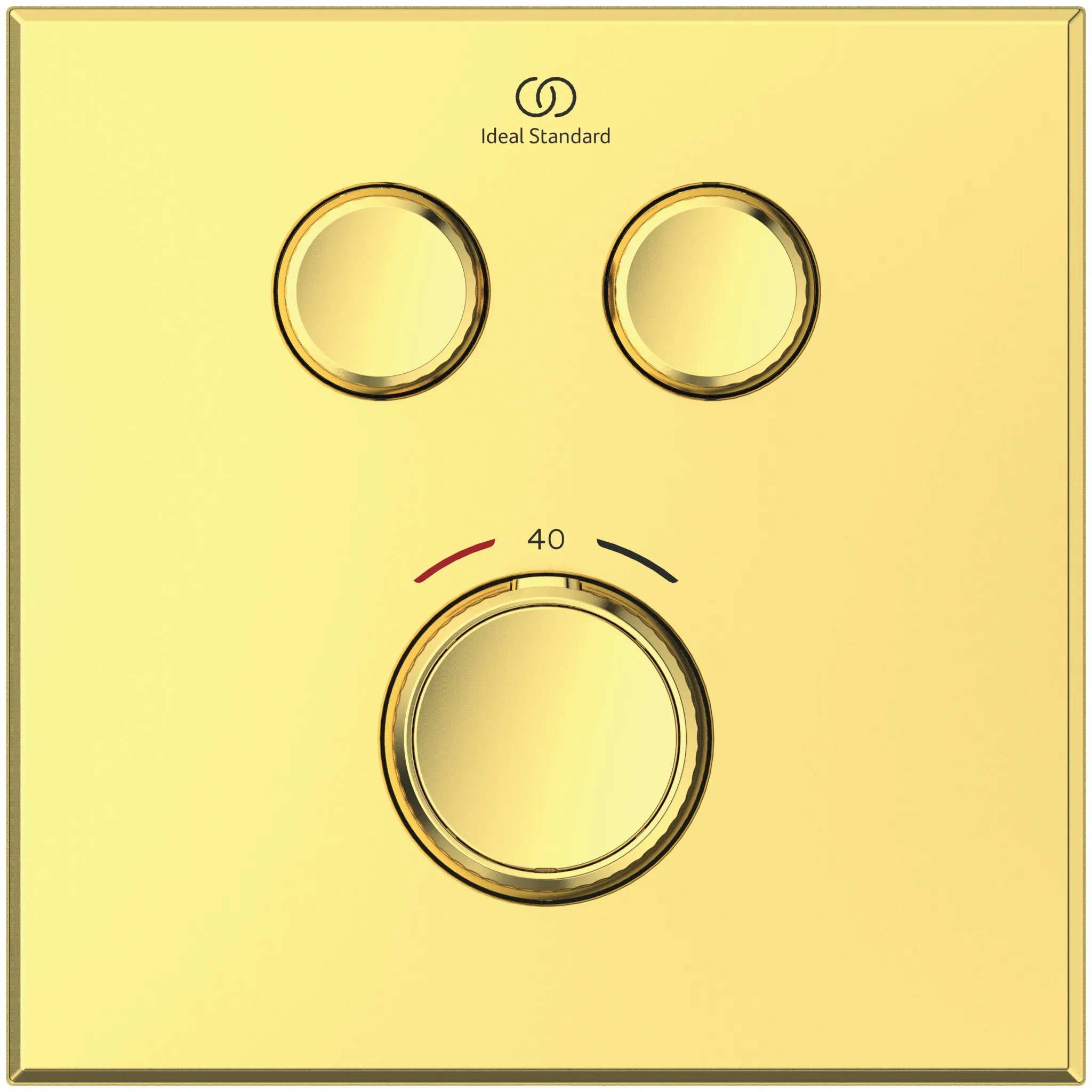 Brausethermostat Unterputz Ceratherm Navigo 2 Verbraucher Eckig Brushed Gold Brausethermostat Unterputz Ceratherm Navigo 2 Verbraucher Eckig Brushed Gold