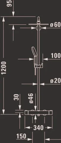 Duravit Duschsystem „Serie C.1“ Duravit Duschsystem „Serie C.1“