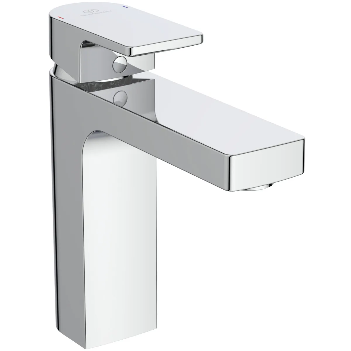Waschtischarmatur Edge, Grande, 5 l/min., mit Ablaufgarnitur, Ausladung 138mm, Chrom Waschtischarmatur Edge, Grande, 5 l/min., mit Ablaufgarnitur, Ausladung 138mm, Chrom
