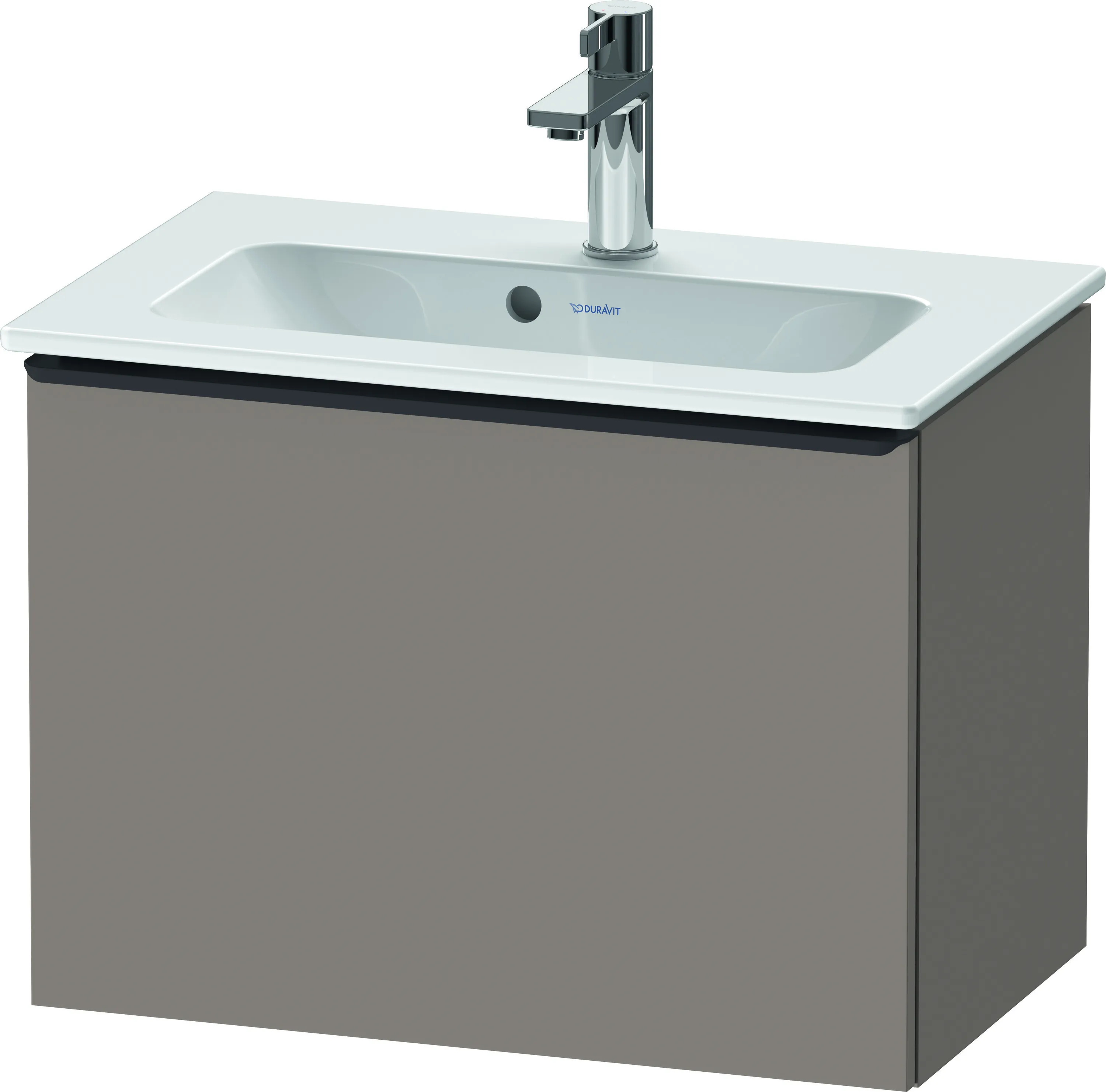Duravit Waschtischunterschrank wandhängend „D-Neo“ 61 × 44 × 37,2 cm Basalt Matt
