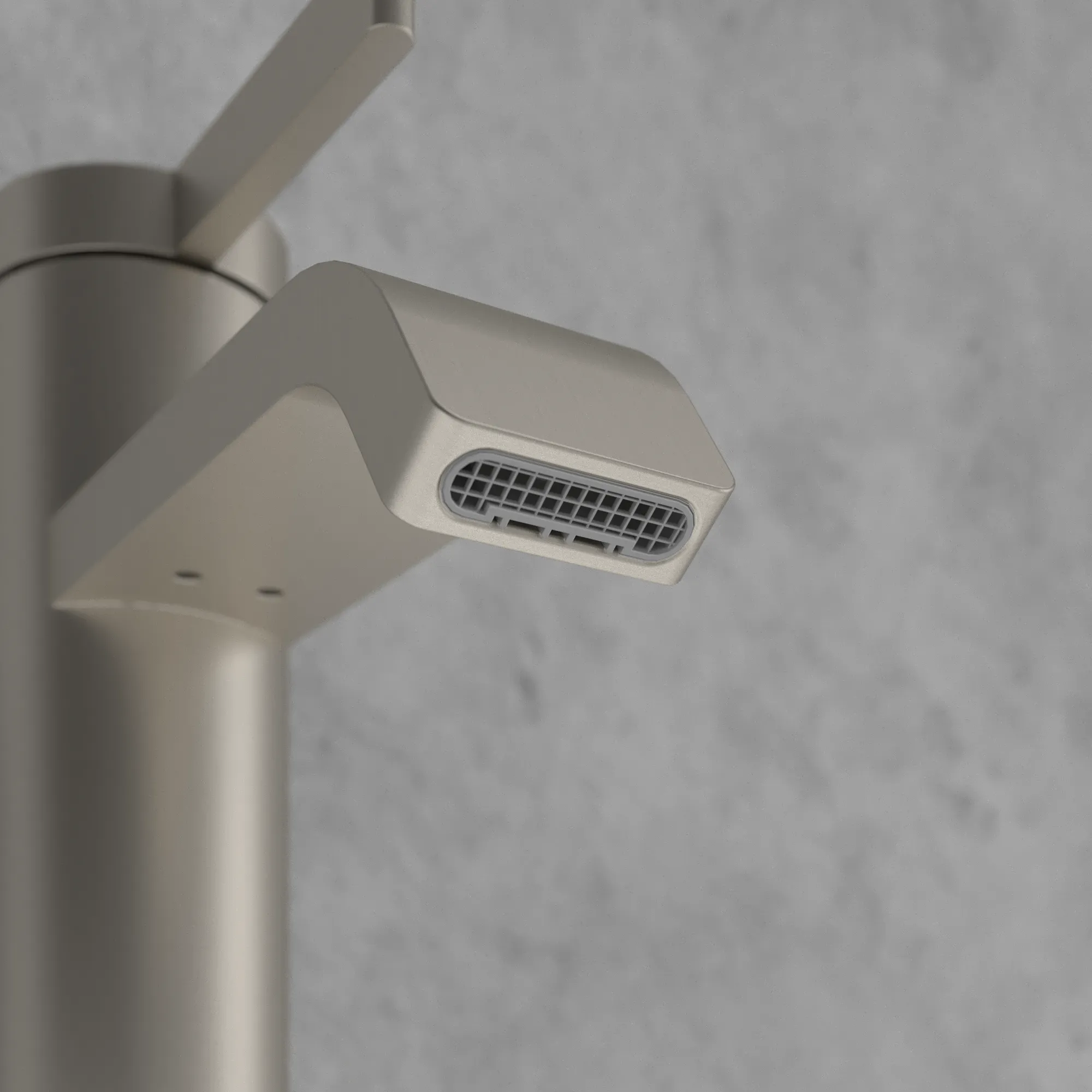 Einhand-Waschtischarmatur „Dawn“ 12,3 cm Ausladung 100 mm in Brushed Nickel Matt Einhand-Waschtischarmatur „Dawn“ 12,3 cm Ausladung 100 mm in Brushed Nickel Matt