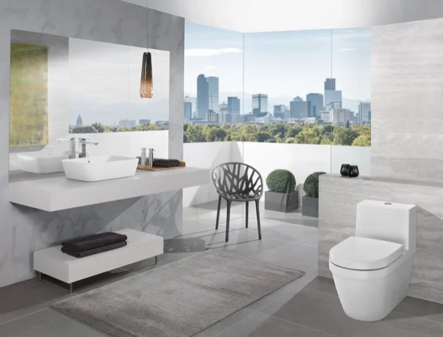 Villeroy & Boch Architectura WC-Sitz SlimSeat 9M81S1, oval, 379x454x49 mm, Weiß Alpin