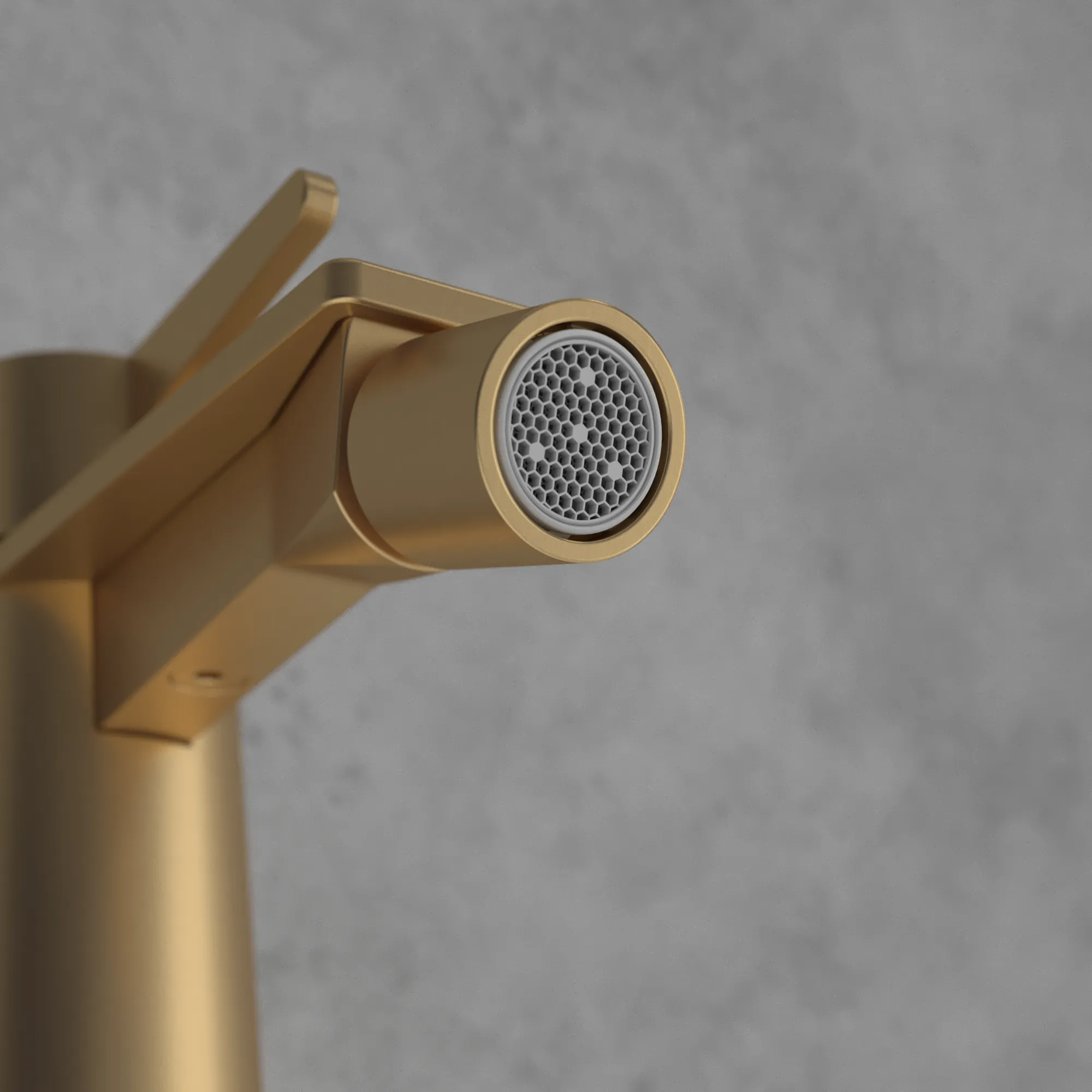 Villeroy & Boch Conum Einhebel-Bidetarmatur, Brushed Gold, 49x147x154mm, Laminarstrahl, Keramikkartusche