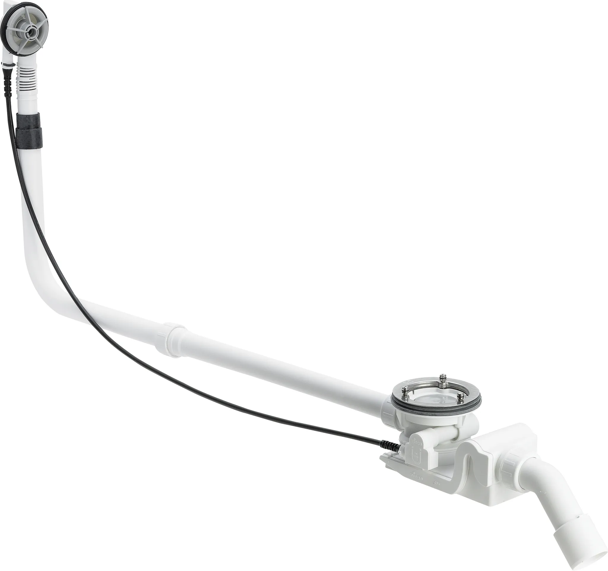 Viega 45°-Ablaufgarnitur Modell 6142.33 „Rotaplex“ in DN40 / 50 Kunststoff weiß 24,6 cm