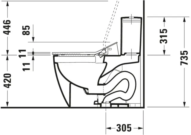 Duravit WC-Sitz mit Unterdusche (elektrisch) „SensoWash® Slim“