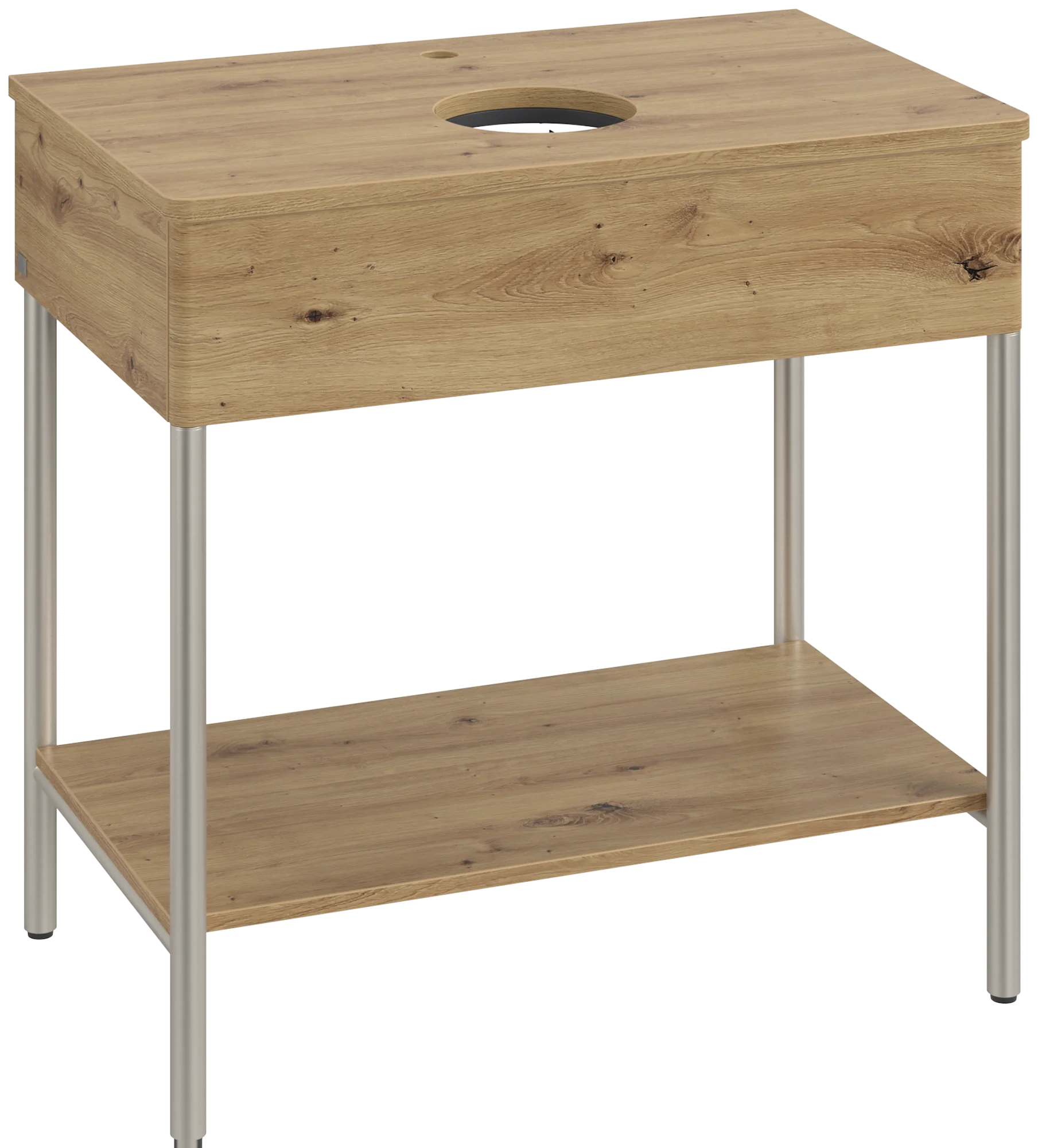 Villeroy & Boch Waschbeckenunterschrank Artis K63050, Eckig Oak Natural Touch, 800x782x500mm, mit Metallgestell und Push-to-open Funktion Villeroy & Boch Waschbeckenunterschrank Artis K63050, Eckig Oak Natural Touch, 800x782x500mm, mit Metallgestell und Push-to-open Funktion