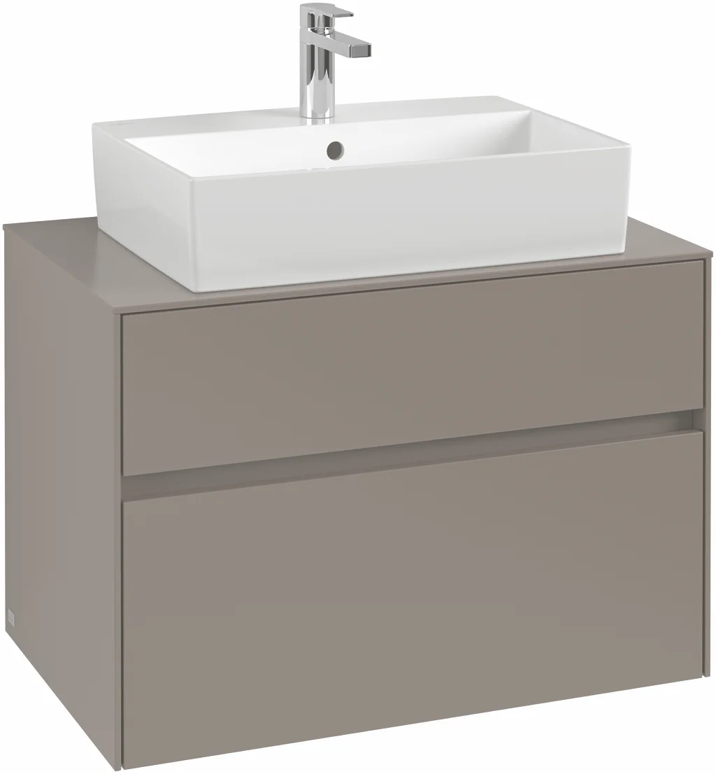 Villeroy & Boch Waschbeckenunterschrank Collaro, eckig, White Oak, 800 x 548 x 500 mm, mit Absenkautomatik Villeroy & Boch Waschbeckenunterschrank Collaro, eckig, White Oak, 800 x 548 x 500 mm, mit Absenkautomatik