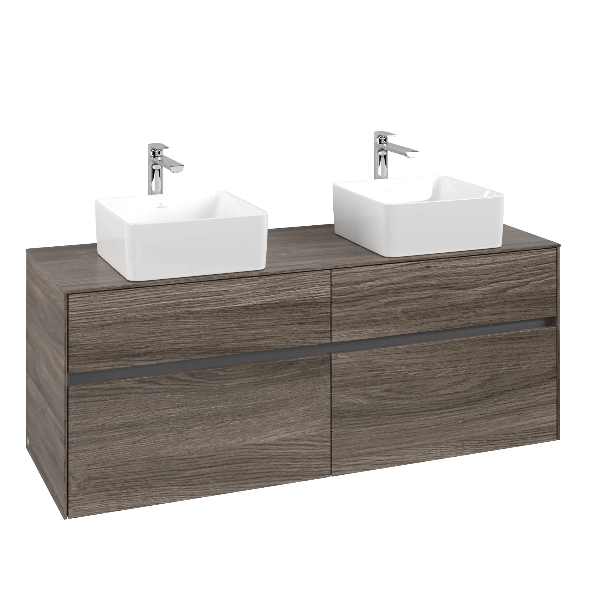 Villeroy & Boch Collaro Waschbeckenunterschrank C048B0, 1400 x 548 x 500 mm, mit LED-Beleuchtung