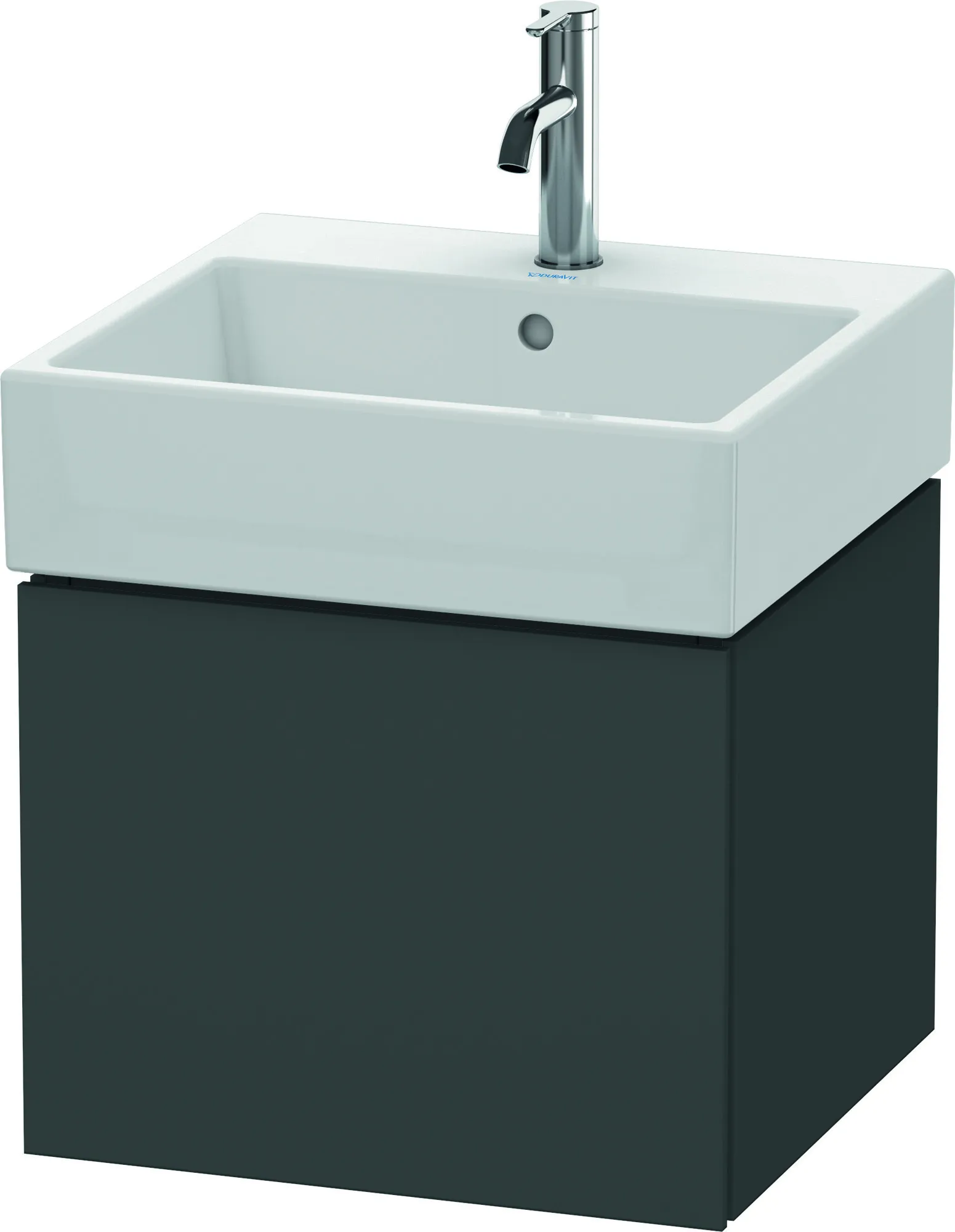 Duravit Waschtischunterschrank wandhängend „L-Cube“ 48,4 × 39,4 × 45,9 cm Graphit Matt Duravit Waschtischunterschrank wandhängend „L-Cube“ 48,4 × 39,4 × 45,9 cm Graphit Matt