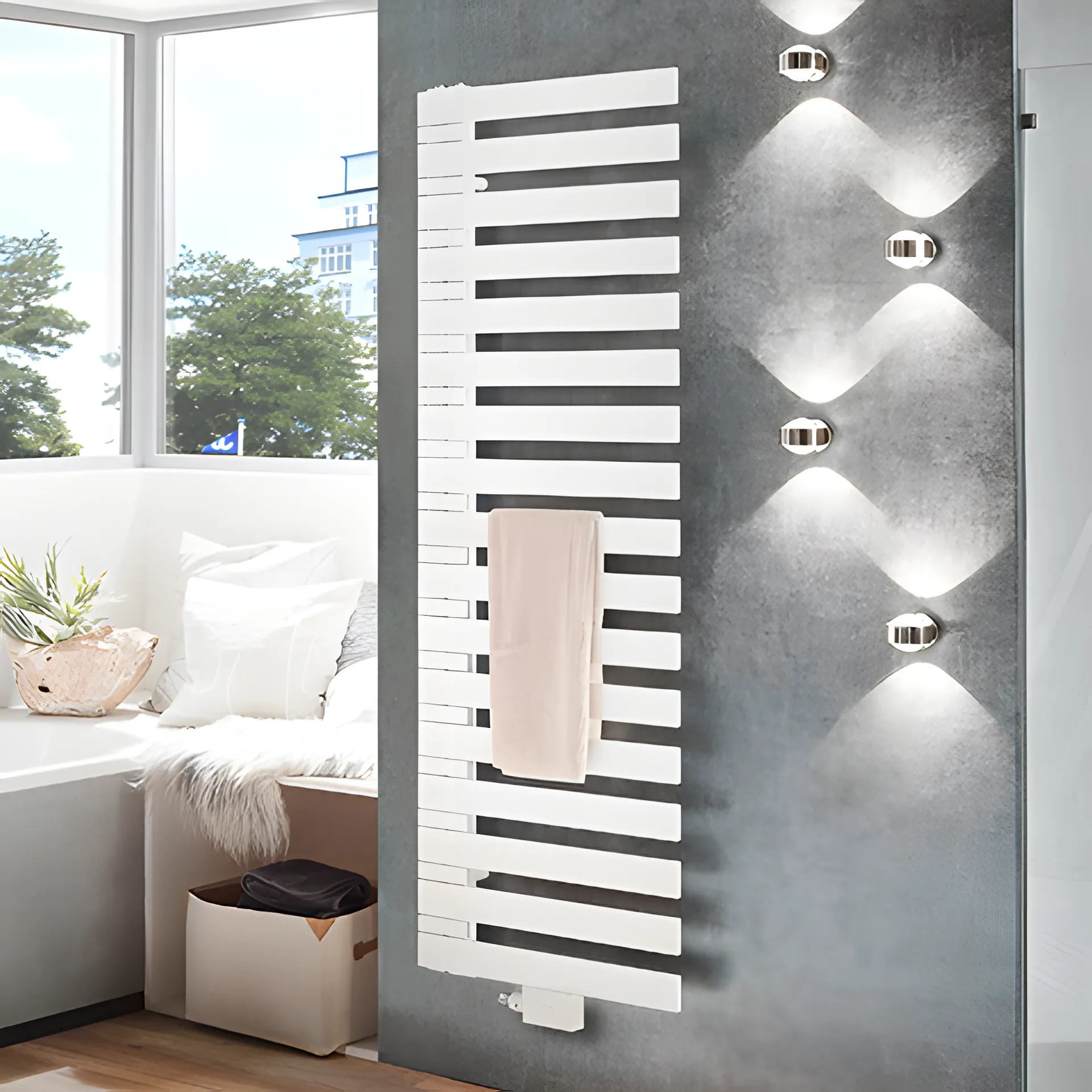 BEMM Design-Heizkörper „Triola ML“ 50 × 118,4 cm in Weiß (RAL 9016)