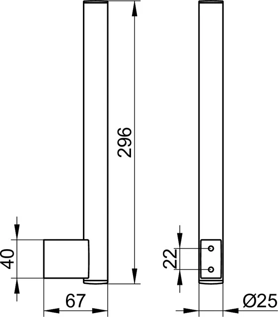 Plan 14963170002 2-Fach Ersatzrollenhalter silber-eloxiert