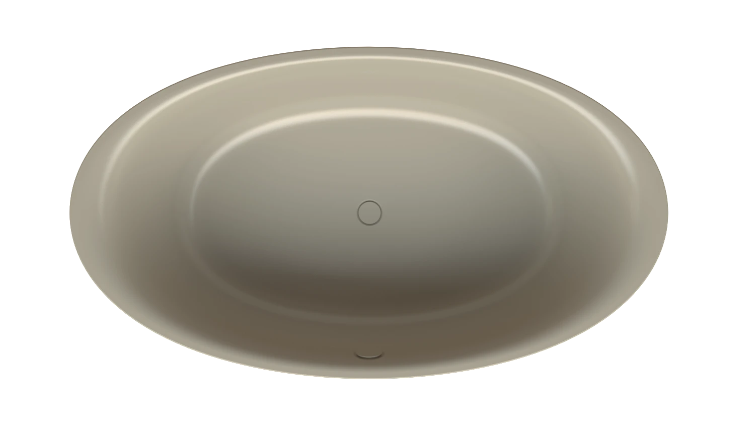 Bette oval Badewanne „BetteEve Oval Silhouette“ 180 × 100 cm in Cashmere