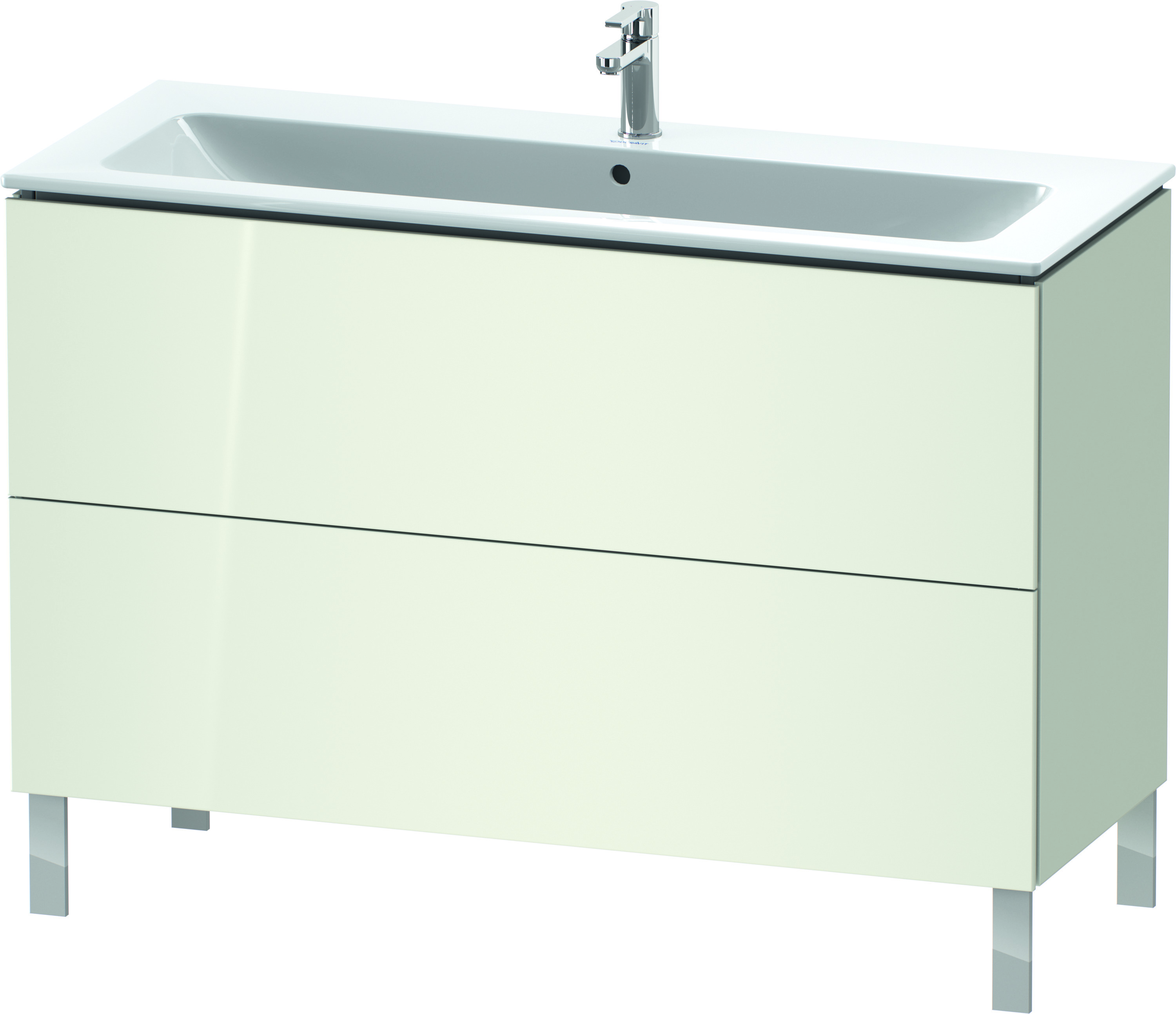 Duravit Waschtischunterschrank bodenstehend „L-Cube“ 122 × 70,4 × 48,1 cm