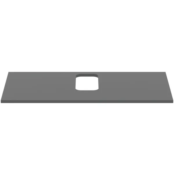 Waschtischplatte i.life B mittiger Ausschnitt für ein Wand-Waschtisch 1002x507x18mm Weiß matt