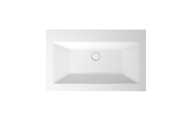 Einbauwaschtisch „BetteLoft“, ohne Überlauf, ohne Hahnlochbohrung 80 × 49,5 cm in Weiß
