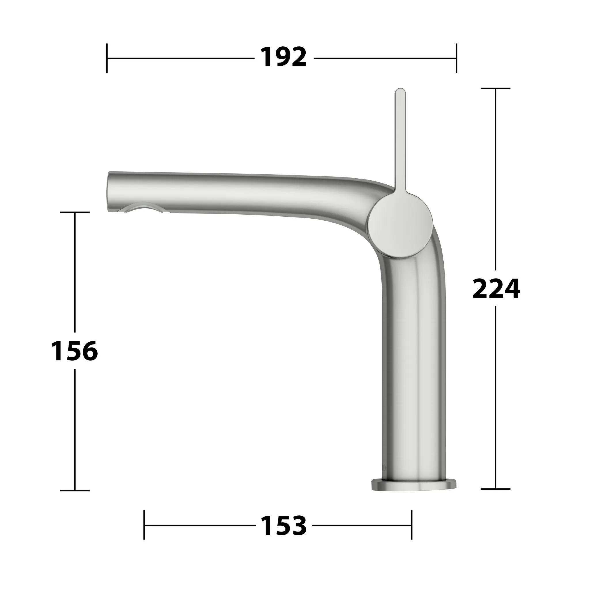 Edition 400 Einhebel-Waschtischmischer 150 Edelstahl-finish