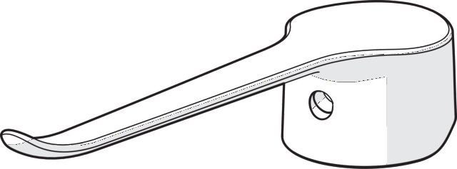 Hebel „Clinica“ in Chrom Hebel „Clinica“ in Chrom