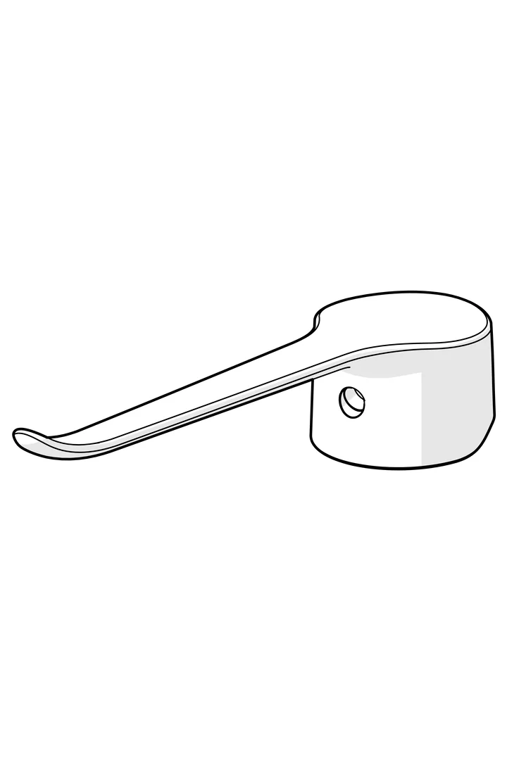 HansaCLINICA Langer Hebel HansaCLINICA 4524 Bedienungshebel lang L=180 Chrom HansaCLINICA Langer Hebel HansaCLINICA 4524 Bedienungshebel lang L=180 Chrom