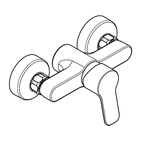 Kludi PURE & EASY Brause-Einhandmischer, eigensicher chrom