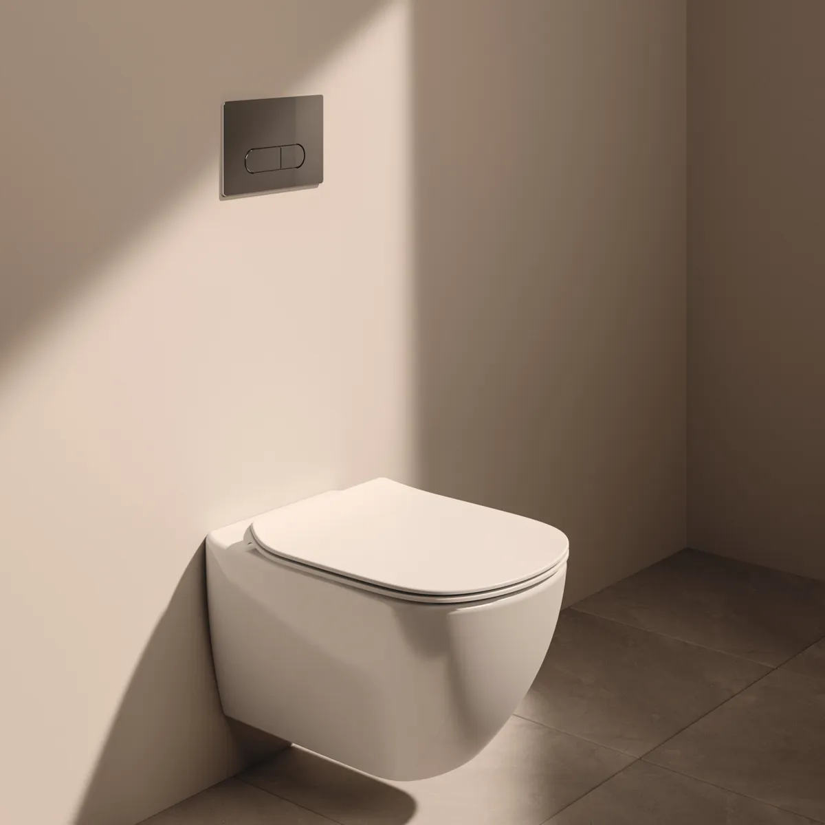 Ideal Standard Oleas Betätigungsplatte M1, Chrom, 234x8,5x154 mm, mechanische Bedienung, SmartFlush-Technologie, für ProSys WC-Spülkästen 150/120/80