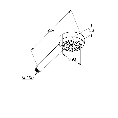 Kludi LOGO NEO Handbrause einstrahlig chrom