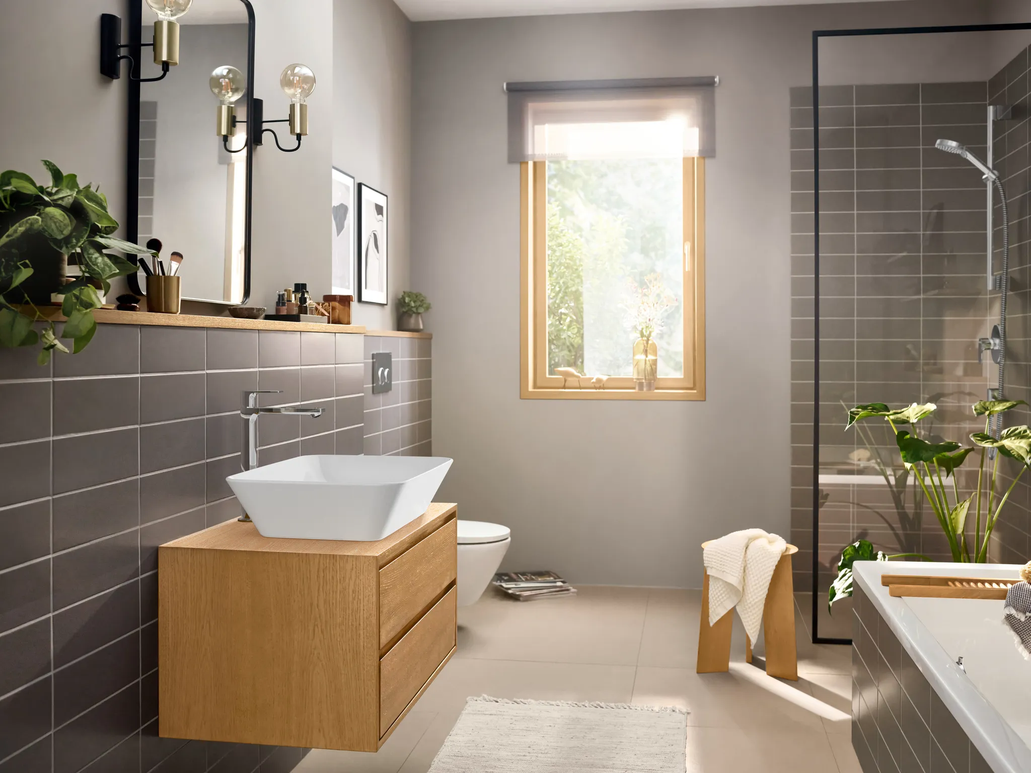 Waschtischmischer Rebris E 240 CoolStart m.Zugstange chrom