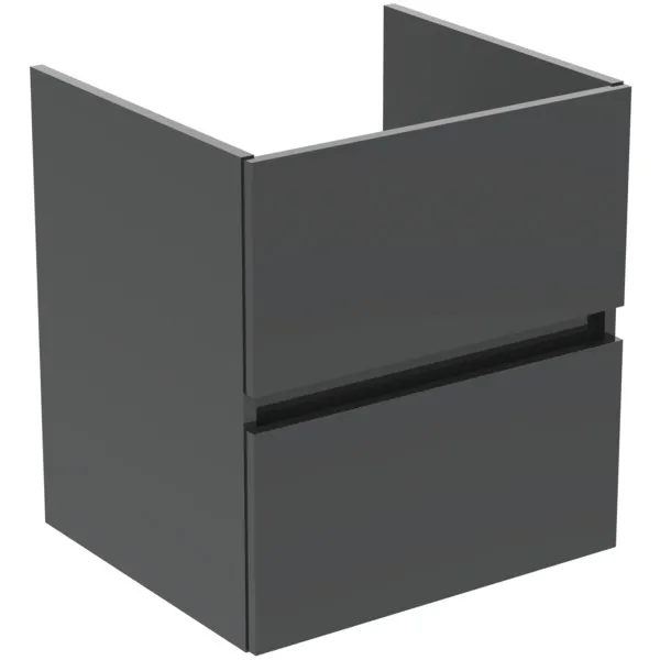 Ideal Standard Waschtischunterschrank „Eurovit+“ 50 × 55 × 44 cm Hochglanz grau lackiert Ideal Standard Waschtischunterschrank „Eurovit+“ 50 × 55 × 44 cm Hochglanz grau lackiert