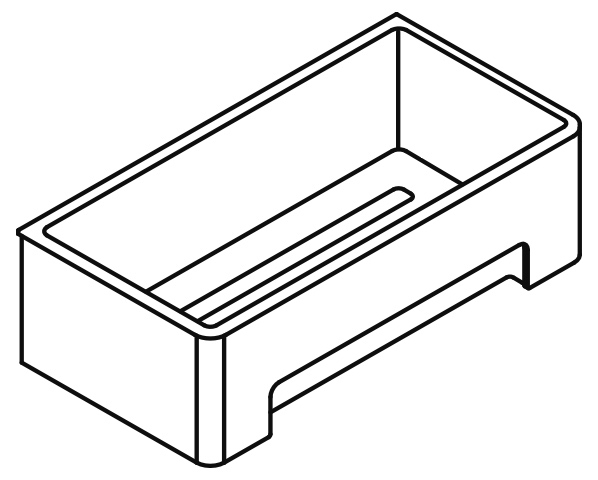 HEWI Korb pulverbeschichtet „System 900“ 11,5 × 22 × 11,5 × 6,7 cm