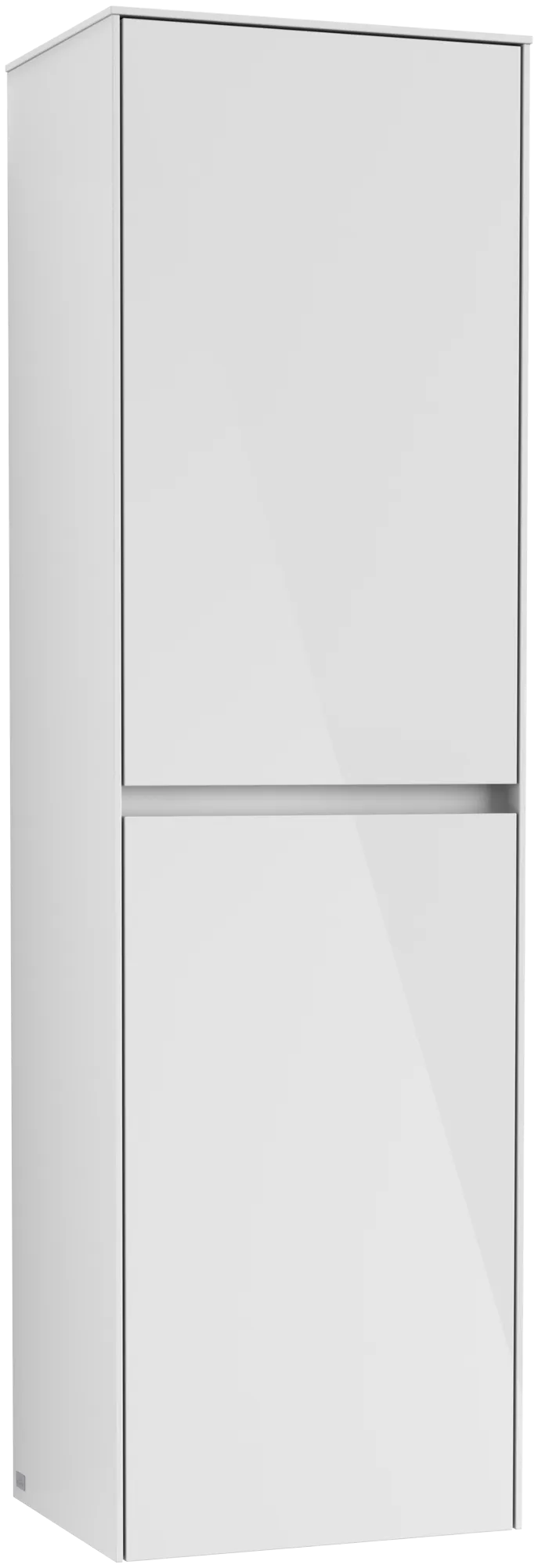 Villeroy & Boch Hochschrank mit Wäschekorb „Collaro“ 45,4 × 153,8 × 34,9 cm ohne Beleuchtung, Anschlag links, 1 Tür
