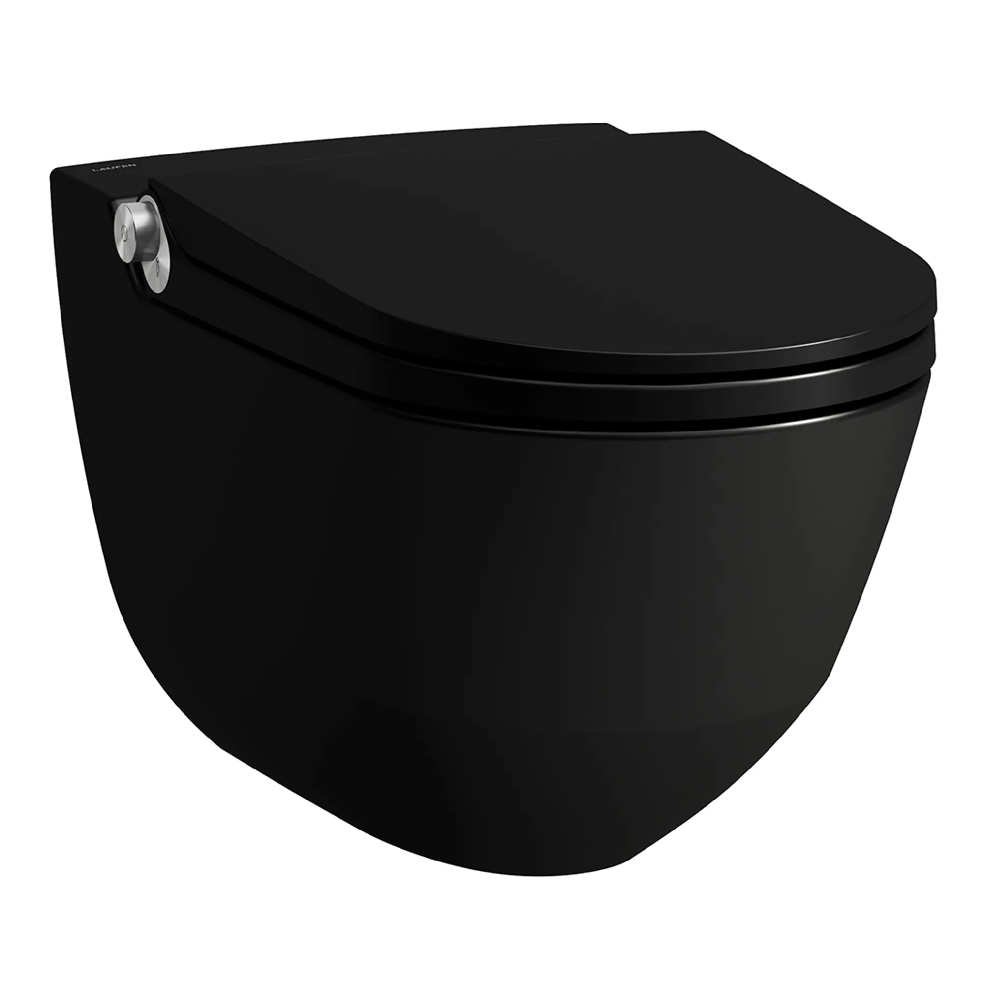 Laufen Dusch-Tiefspül-WC wandhängend Cleanet Riva 600x395x405 spülrandlos schwarz matt Laufen Dusch-Tiefspül-WC wandhängend Cleanet Riva 600x395x405 spülrandlos schwarz matt