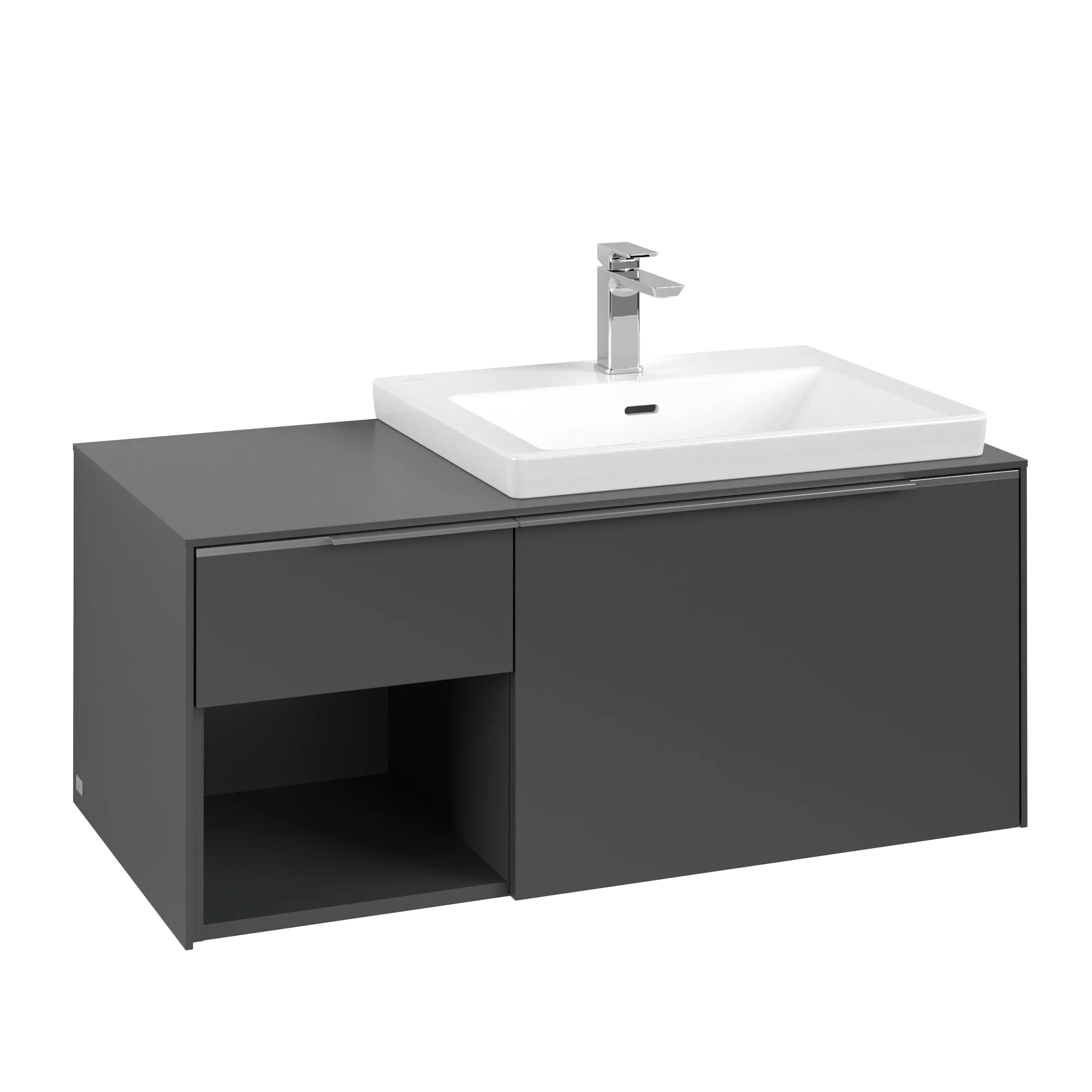 Villeroy & Boch Subway 3.0 Waschbeckenunterschrank C57100, 1001x423x516 mm, Graphite