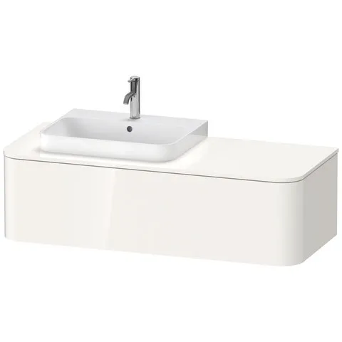 Duravit Waschtischunterschrank wandhängend „Happy D.2 Plus“ 130 × 35,4 × 55 cm, links