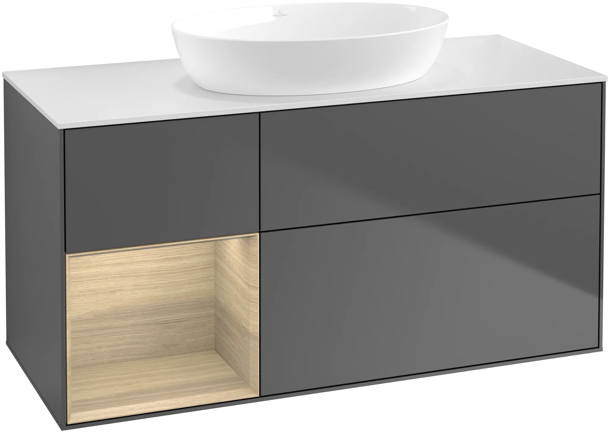 Villeroy & Boch Finion Waschbeckenunterschrank GA6 1200x603x501mm Anthracite Matt