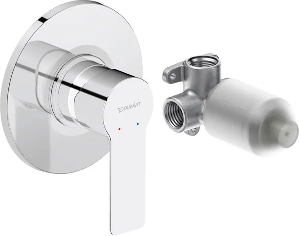 D-Code Einhebel-Brausemischer UP Set Keramikmischsystem, Chrom HG